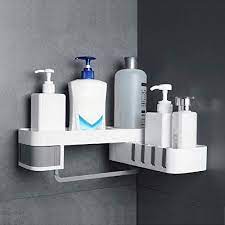 Eyuvaa Plastic Rotating Bathroom Shelf