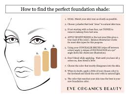 Another good way you can identify. Foundation Matching 101 Eve Organics Beauty
