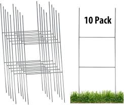 sy metal h frame wire step stakes