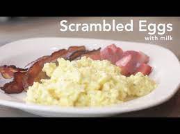 how to cook scrambled eggs with milk