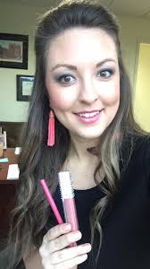 color lipstick with light pink dress