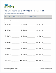 grade 4 rounding worksheets round 3