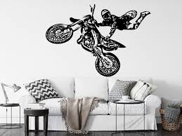 Motocross Wall Decal Motorcycle Wall