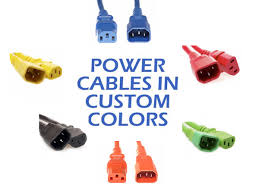 custom colored power cords for color