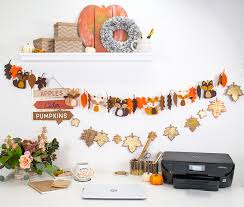 fall desk décor with felt kunin felt