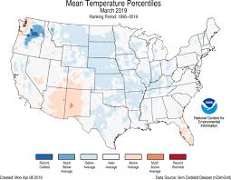 National Climate Report March 2019 State Of The Climate