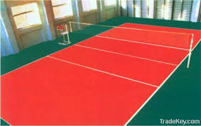 acrylic outdoor volleyball court