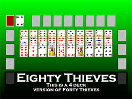 forty thieves type solitaire games