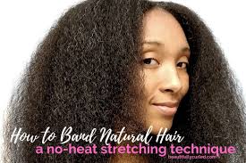 Banding has improved my air drying ability and i can now air dry with ease without bushy ends and dry hair. Banding Natural Hair No Heat Method To Stretch Curls Beautifully Curled