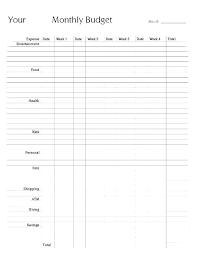 Free Weekly Budget Template Download Weekly Budget Template Google