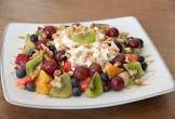 breakfast fruit and nuts salad