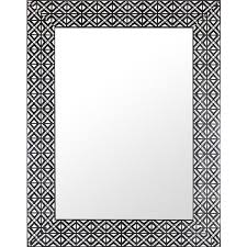White Framed Wall Mirror Imm1160