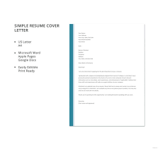 resume cover letter 23 free word