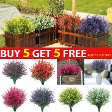 Artificial Flowers Plastic Fake Outdoor