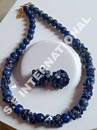 blue stone necklace set manufacturer