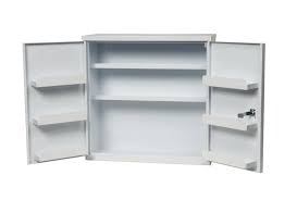 safe secure first aid cabinet empty