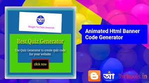 animated html banner code generator