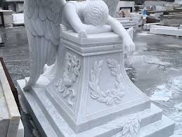 quality weeping angel marble statue