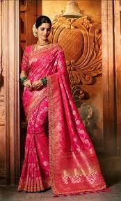 india attires wedding wear banarsi silk