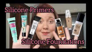 silicone based primers and foundations