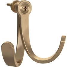 Champagne Bronze Double Prong Hook