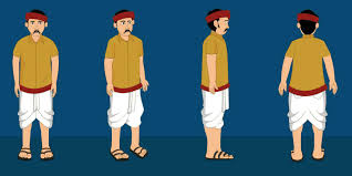 indian character vector art icons and