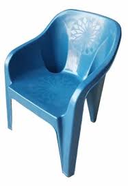 Dark Blue Kid Plastic Chair