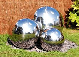 Gazing Globe Sphere Polished Stainless