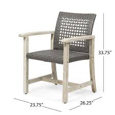 curved wood outdoor dining chair