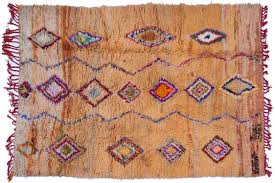 berber carpet azilal handmade brown