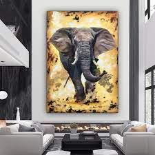 Elephant Canvas Painting Elephant