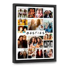 personalized bestie collage canvas
