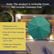 Outdoor Umbrella Canopy With 8 Ribs