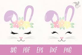 You can copy, modify, distribute and perform the work, even for commercial purposes, all without asking permission. Bunny Face Svg And Cut Files Pre Designed Photoshop Graphics Creative Market