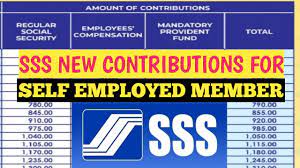 sss self emplo new contributions
