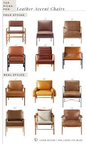 leather accent chairs at every