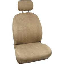 Bell Quilted Suede Seat Cover Tan