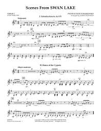 Violin sheet music for swan lake finale by tchaikovsky with backing tracks to play along. Scenes From Swan Lake Violin 3 Viola T C By Peter Ilyich Tchaikovsky 1840 1893 Digital Sheet Music For Orchestra Download Print Hx 143604 Sheet Music Plus