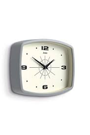 Buy Jones Clocks Grey Retro Wall