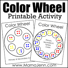 printable color wheel activity