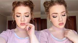 simple blush pink makeup tutorial