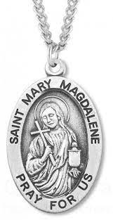 st mary magdalene necklace sterling silver