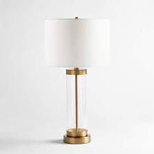 Promenade Small Brass Table Lamp With