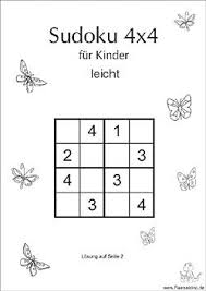 32 sudokus sehr einfach (leicht), Kinder Sudoku 4x4 Leicht Sudoku Kinder Kreuzwortratsel Fur Kinder Sudoku