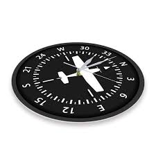 Aircraft Compass Wall Clock Pilot
