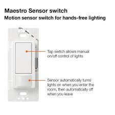 Lutron Maestro Motion Sensor Switch No