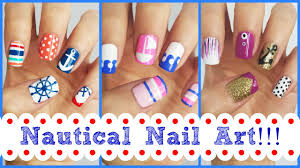 nautical nail art three easy designs
