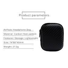 Túi đựng tai nghe Bluetooth không dây Airpods chống sốc mini màu đen |  HolCim - Kênh Xây Dựng Và Nội Thất