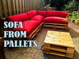 how to make a pallet sofa couch step by