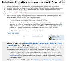 Math Expressions In Pure Python